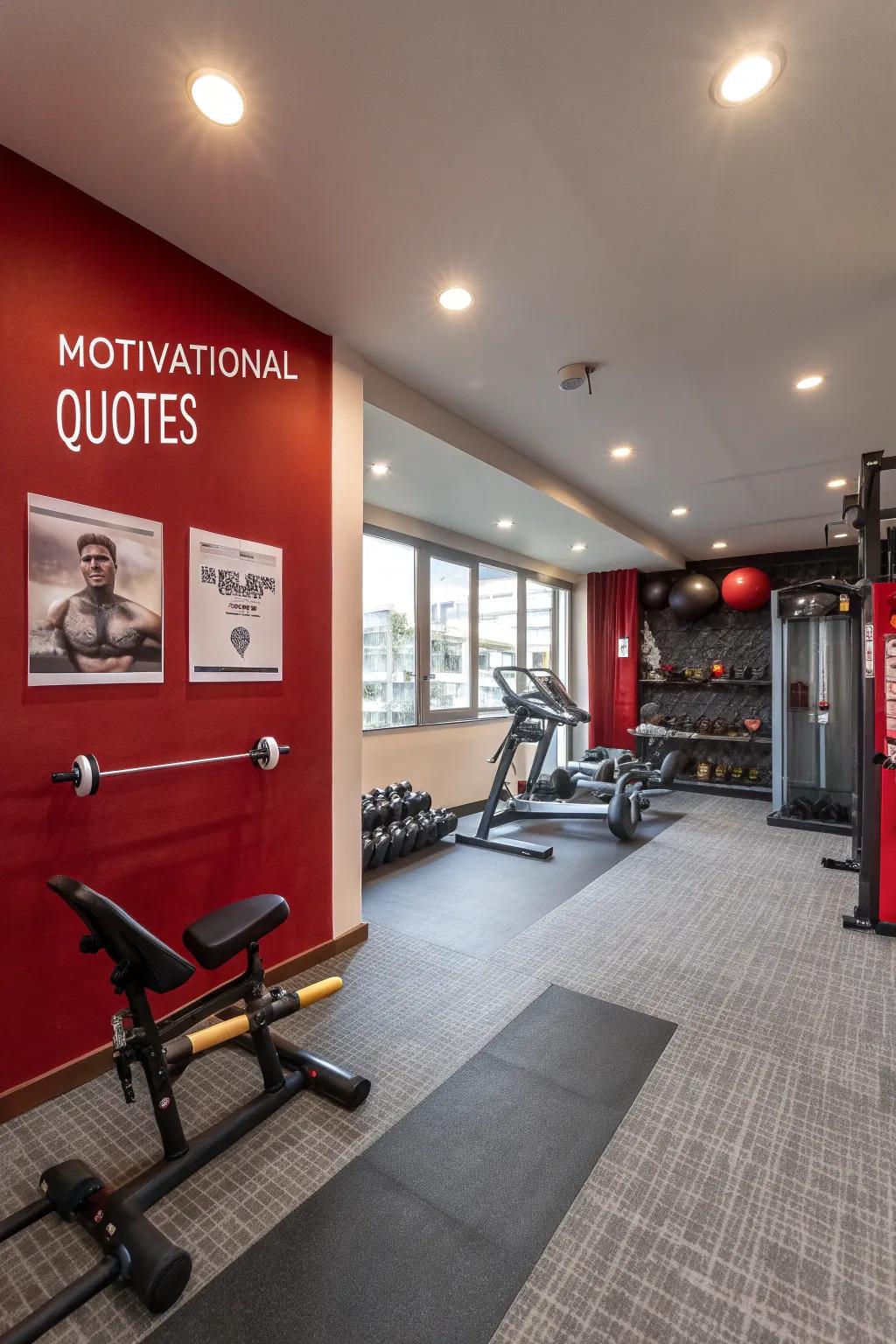 Bold colours inject energy into your exercise space.
