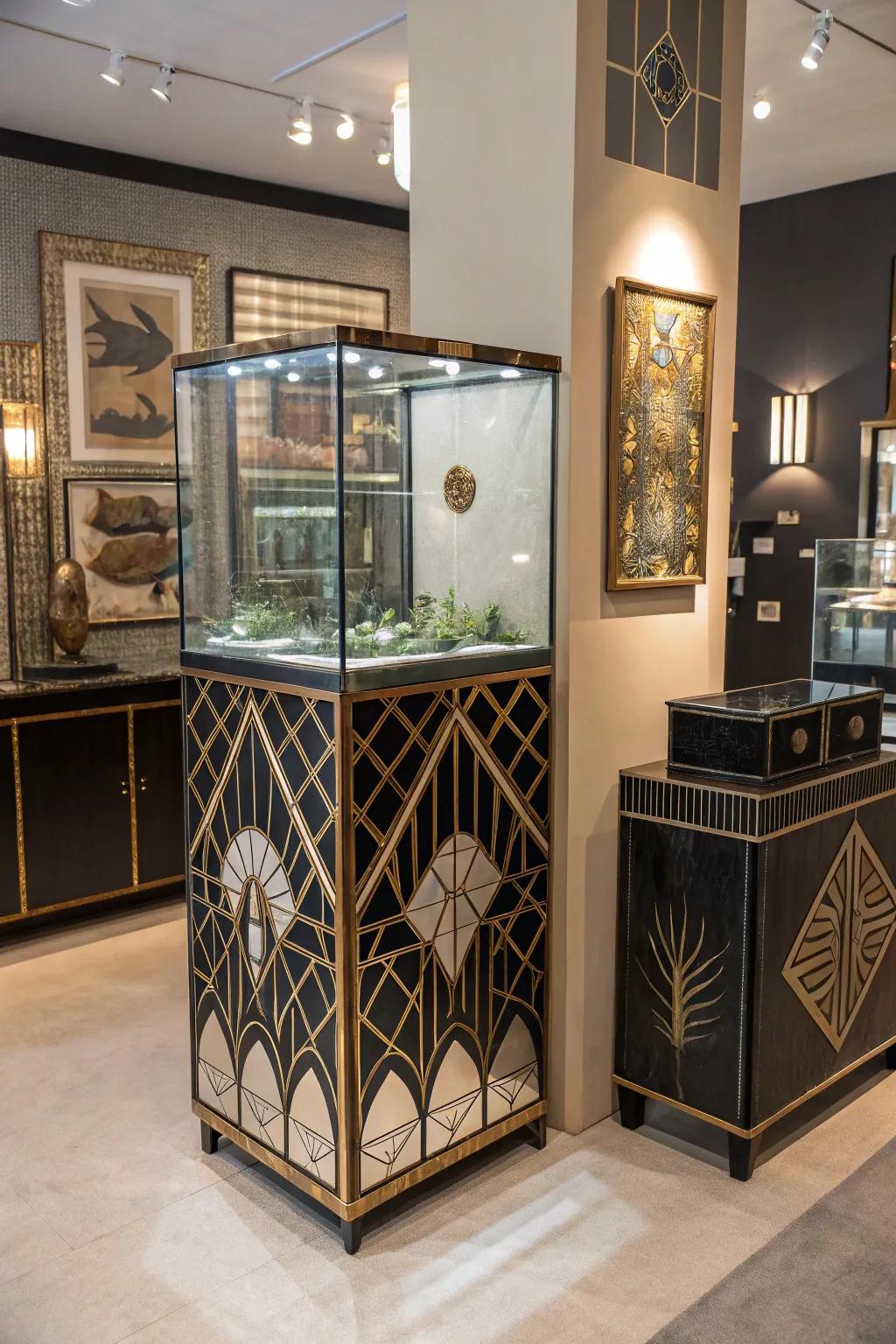An art deco delivers a dash of class.
