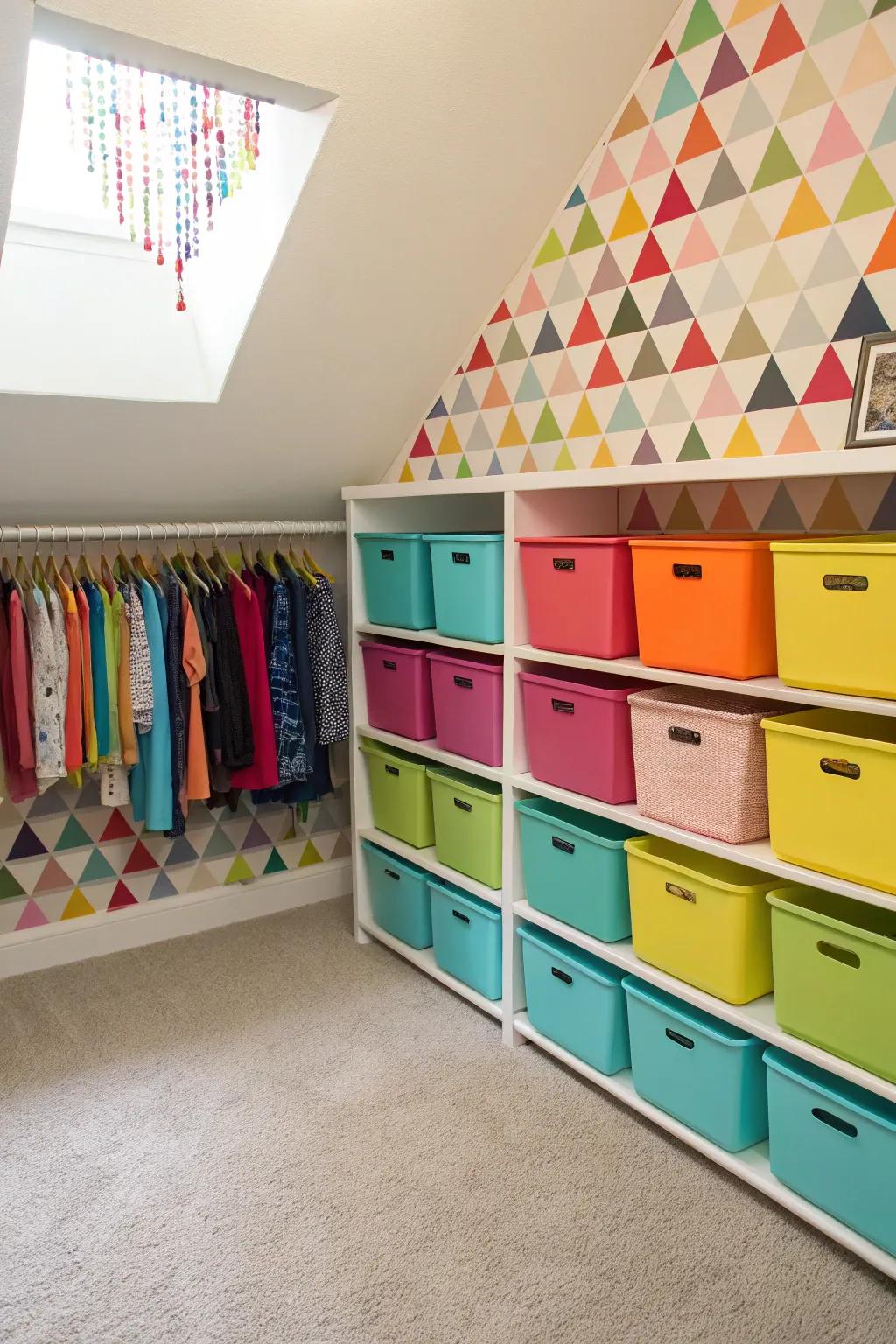 Incorporate personality with colorful accents.
