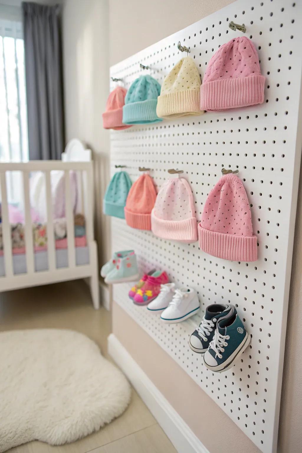 Pegboards proffer a creative methodology for the arrangement and exhibition of infant appurtenances.