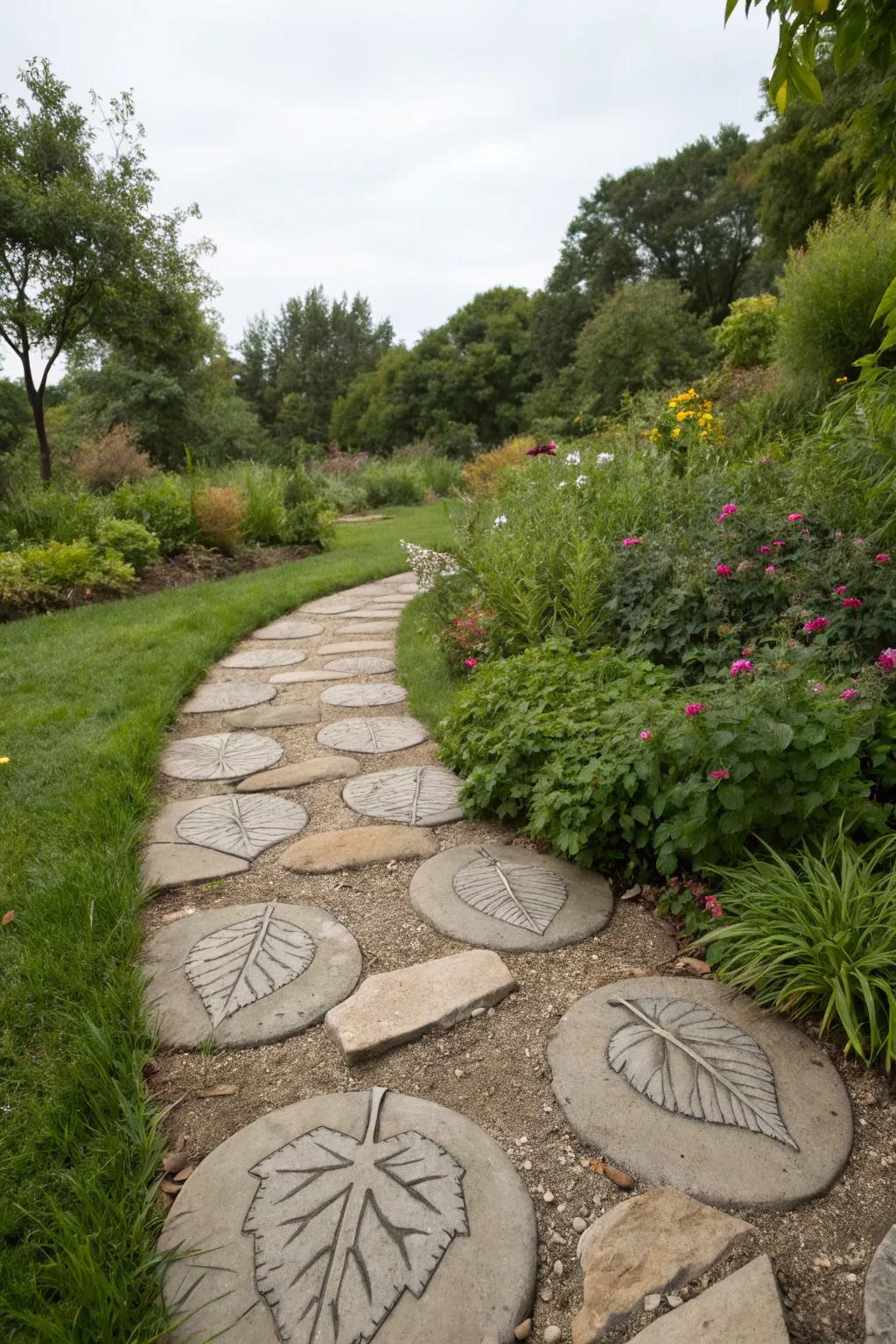 Artistic create paths with natural beauty.