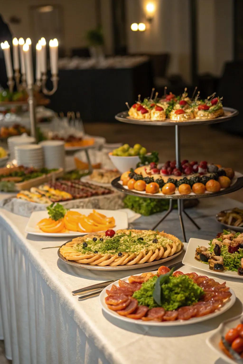 Creative sustenance displays that delight both eyesight and taste.