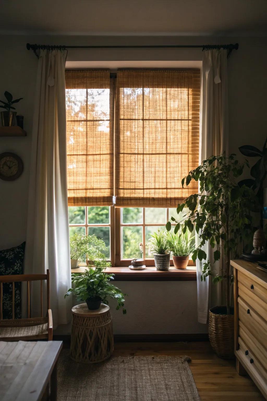 Organic elements add warmth and a dash of nature.