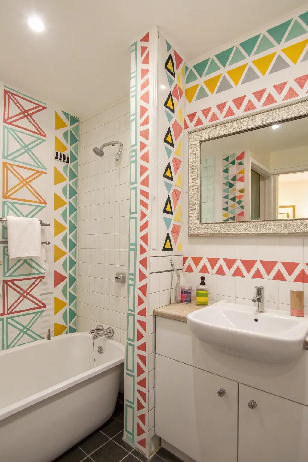 Decorative strips allow for playful and simple designs.