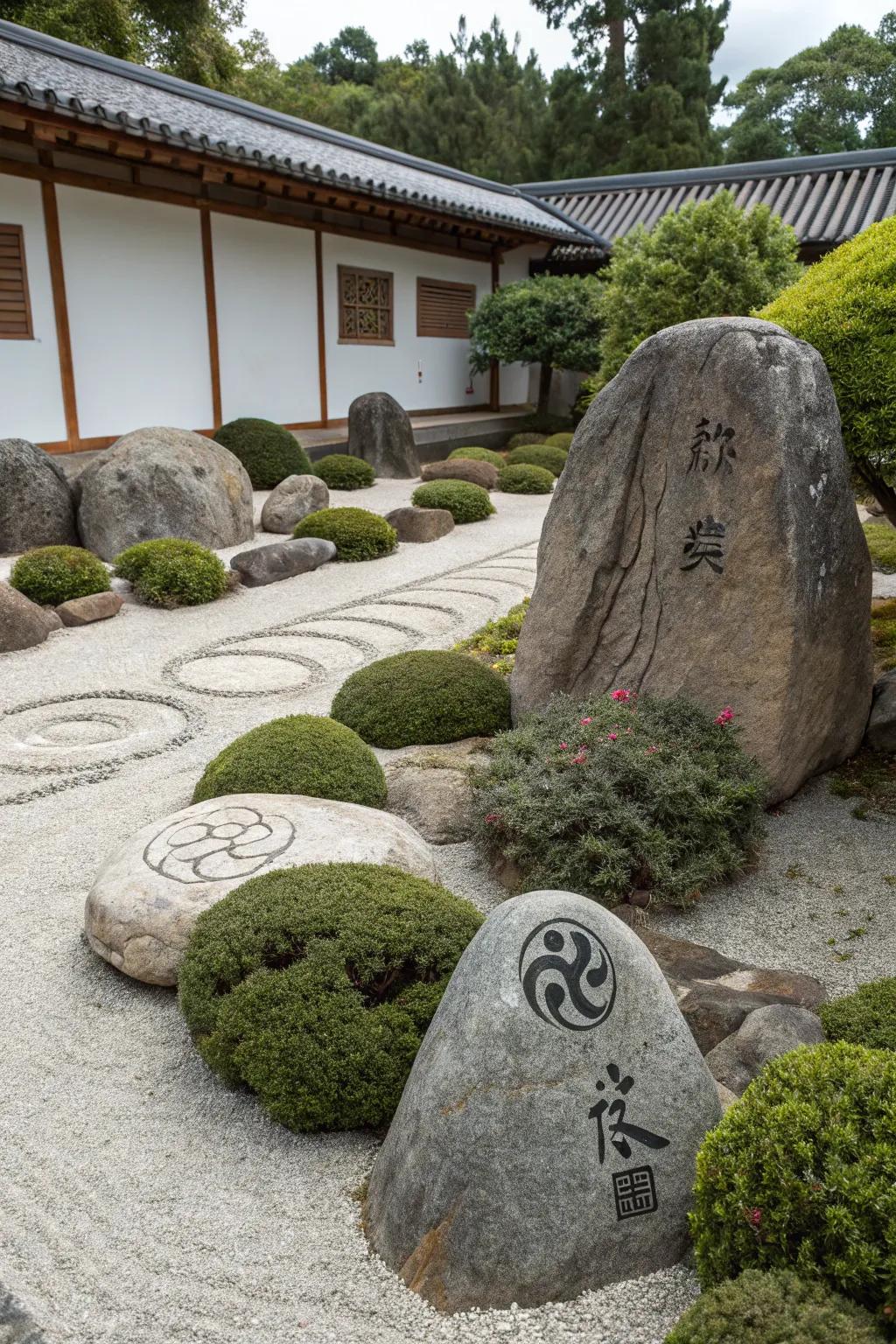 Create tranquility with minimalistic painted stones.