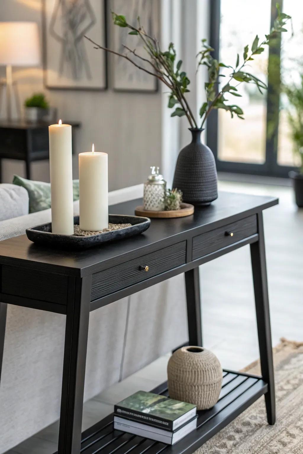 Minimalist decor accentuates simplicity and elegance.