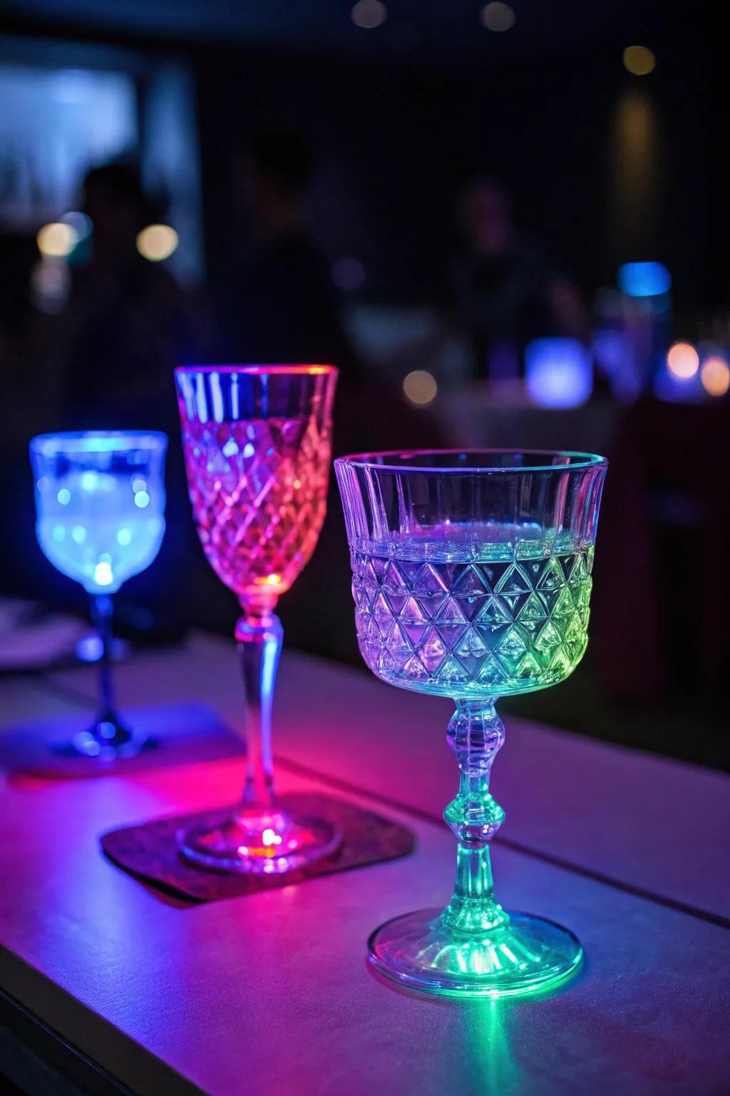 Glimmering glassware adds elegance to your gatherings.
