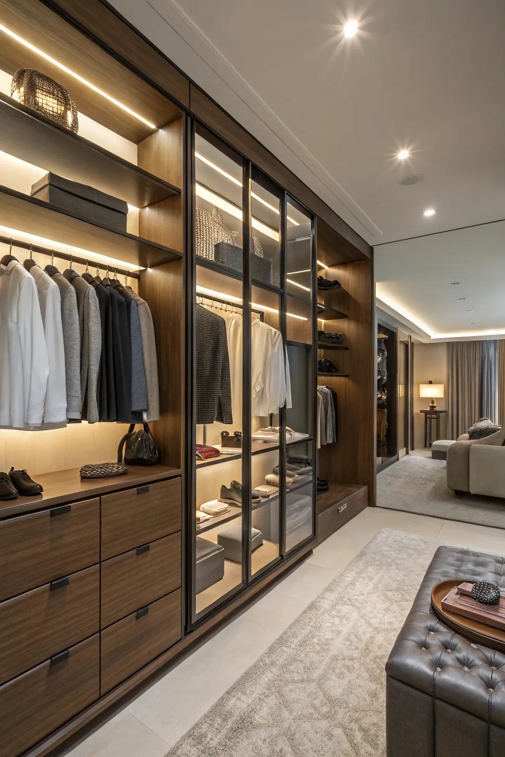 Walk-in wardrobes offer the pinnacle of luxury and organization.