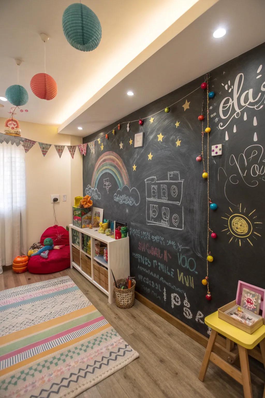 A quote wall enhances positivity and inspiration.