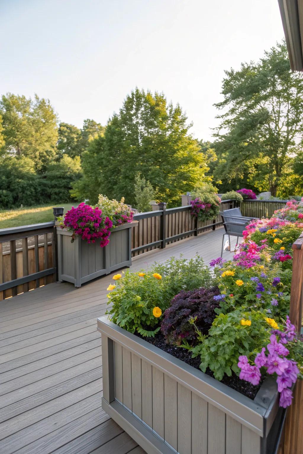 Vessel borders blend verdure with utility beautifully.