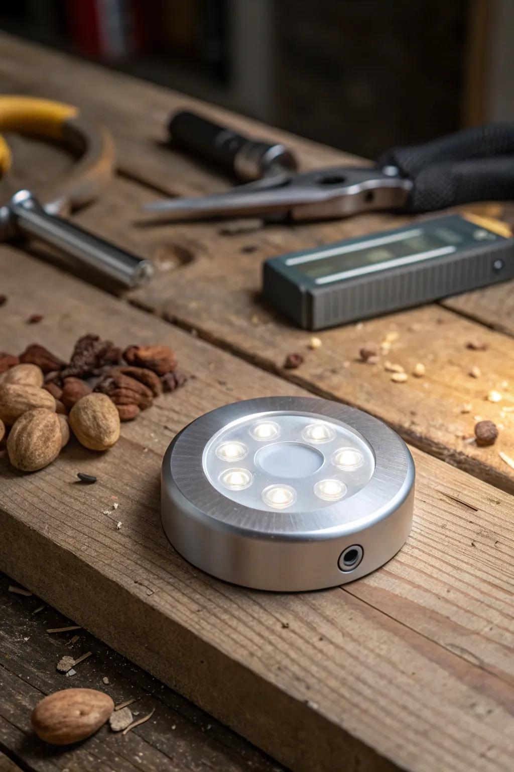 Elevate your interior with flexible elegance: Battery-Operated LED Modules suiting every facet of your garage.