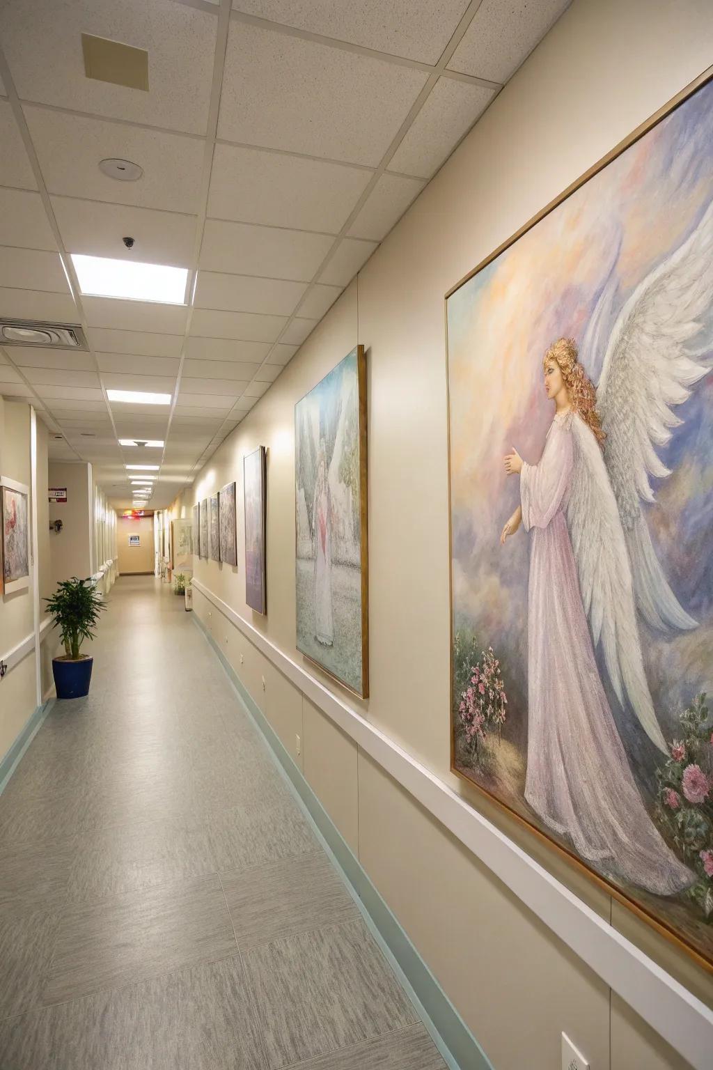 Heavenly paintings inject a feeling of safety and elegance into your home.