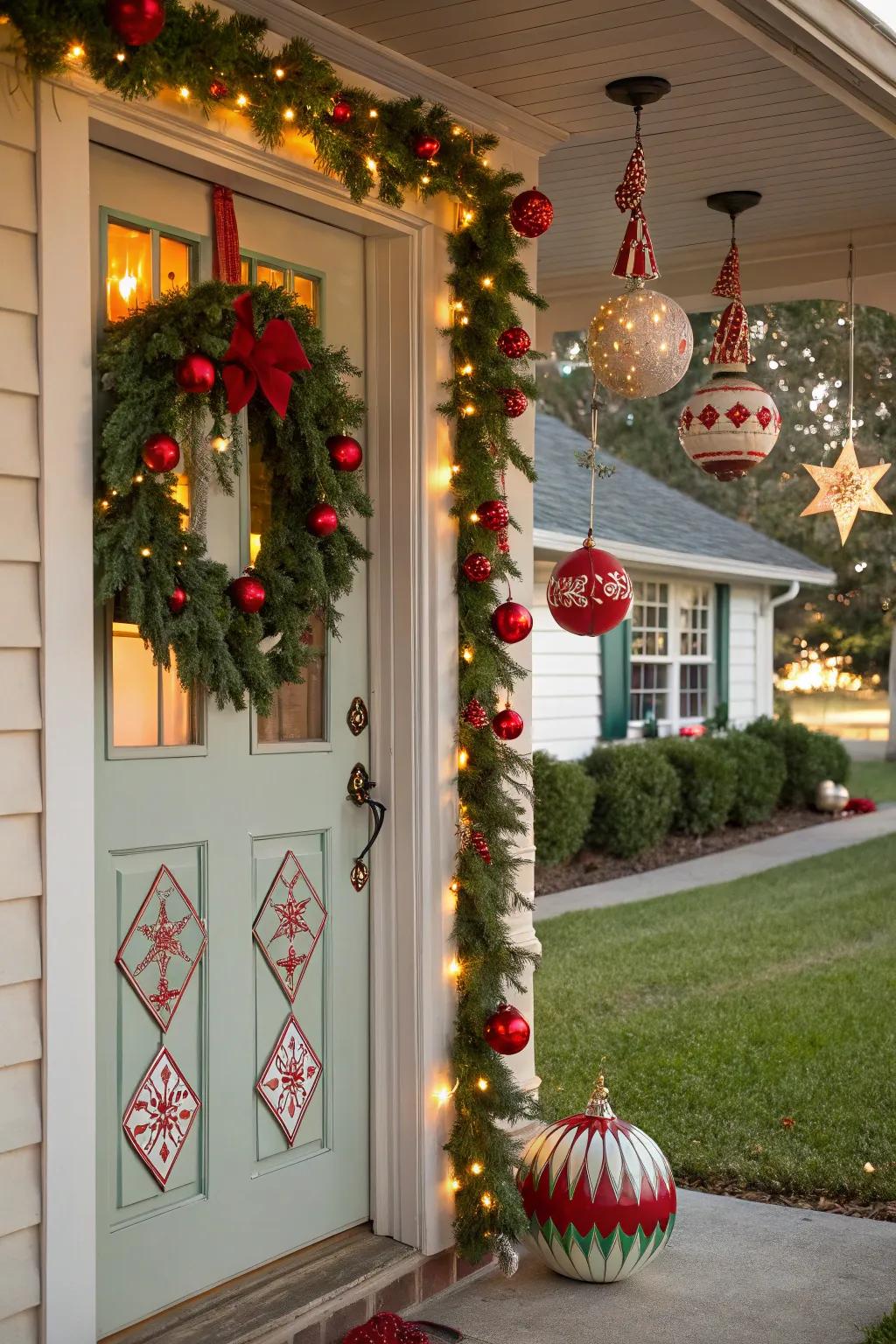 Journey back in time with charming vintage Christmas decor.