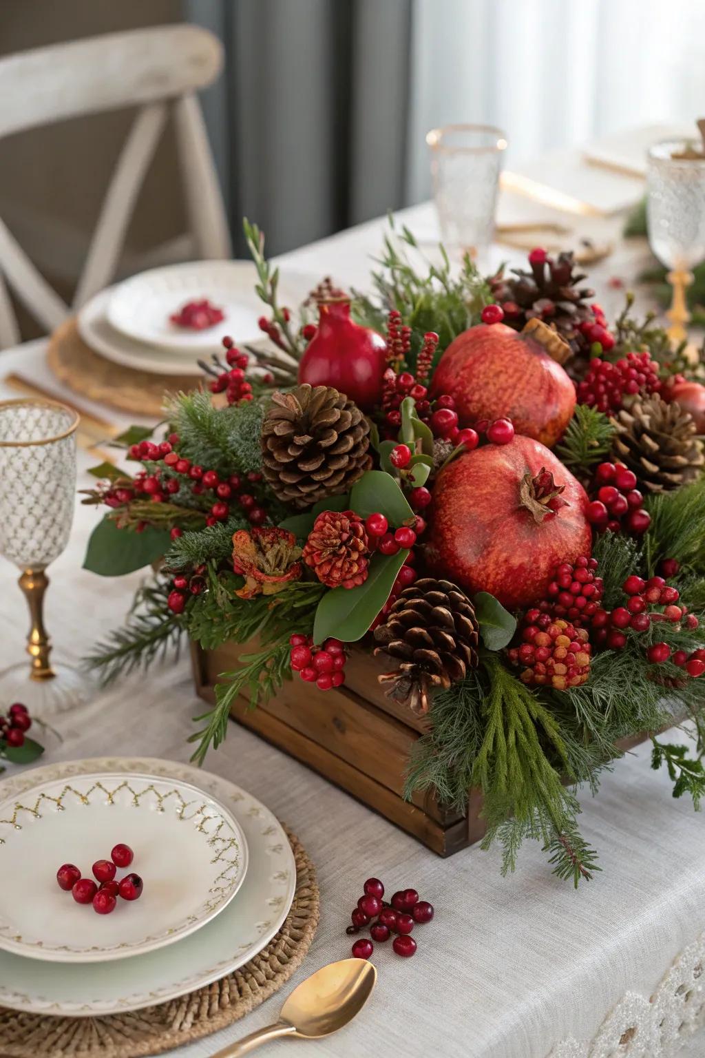 Add a fruity twist with festive fruits.