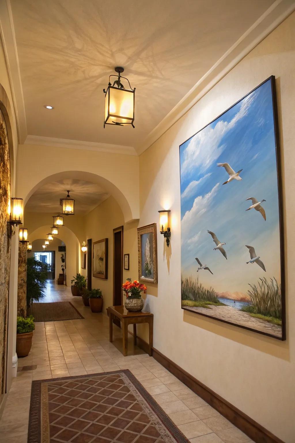 Volant birds convey a sensation of locomotion and poise to your decoration.