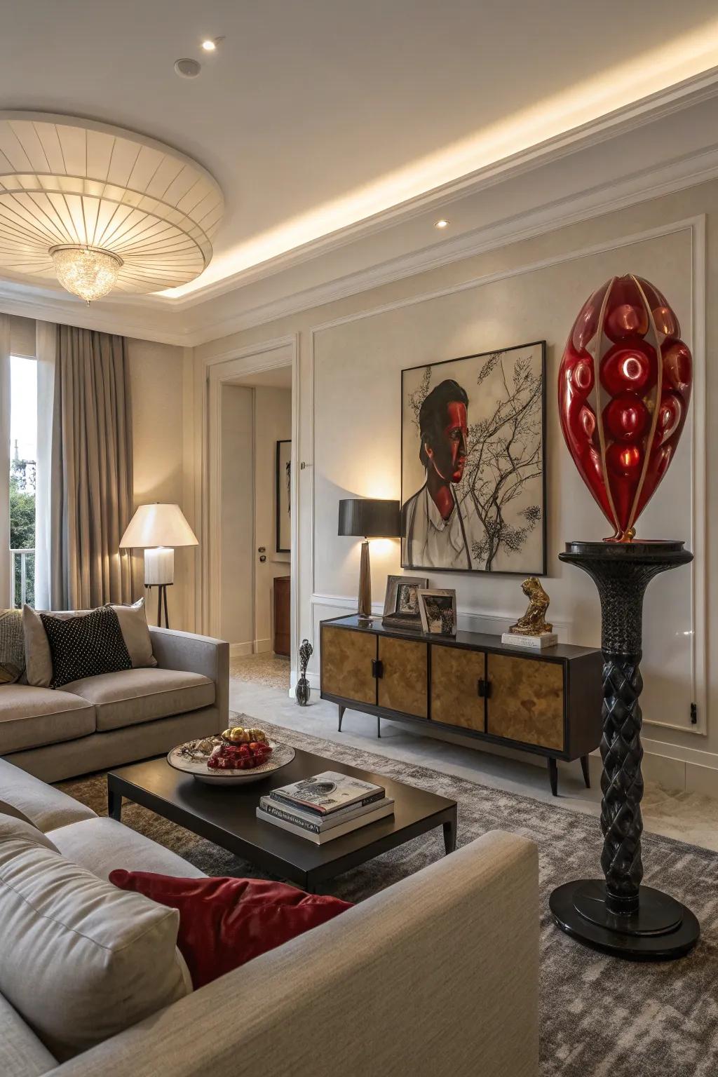 Unpredicted elements render your area uniquely your own.