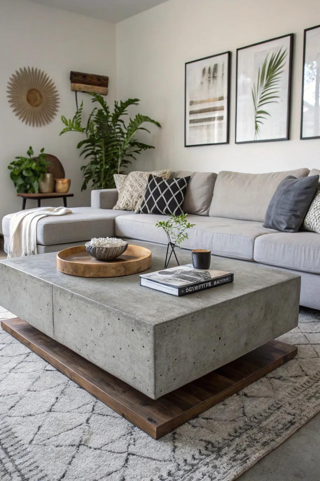 Uncommon materials introduce a modern twist.