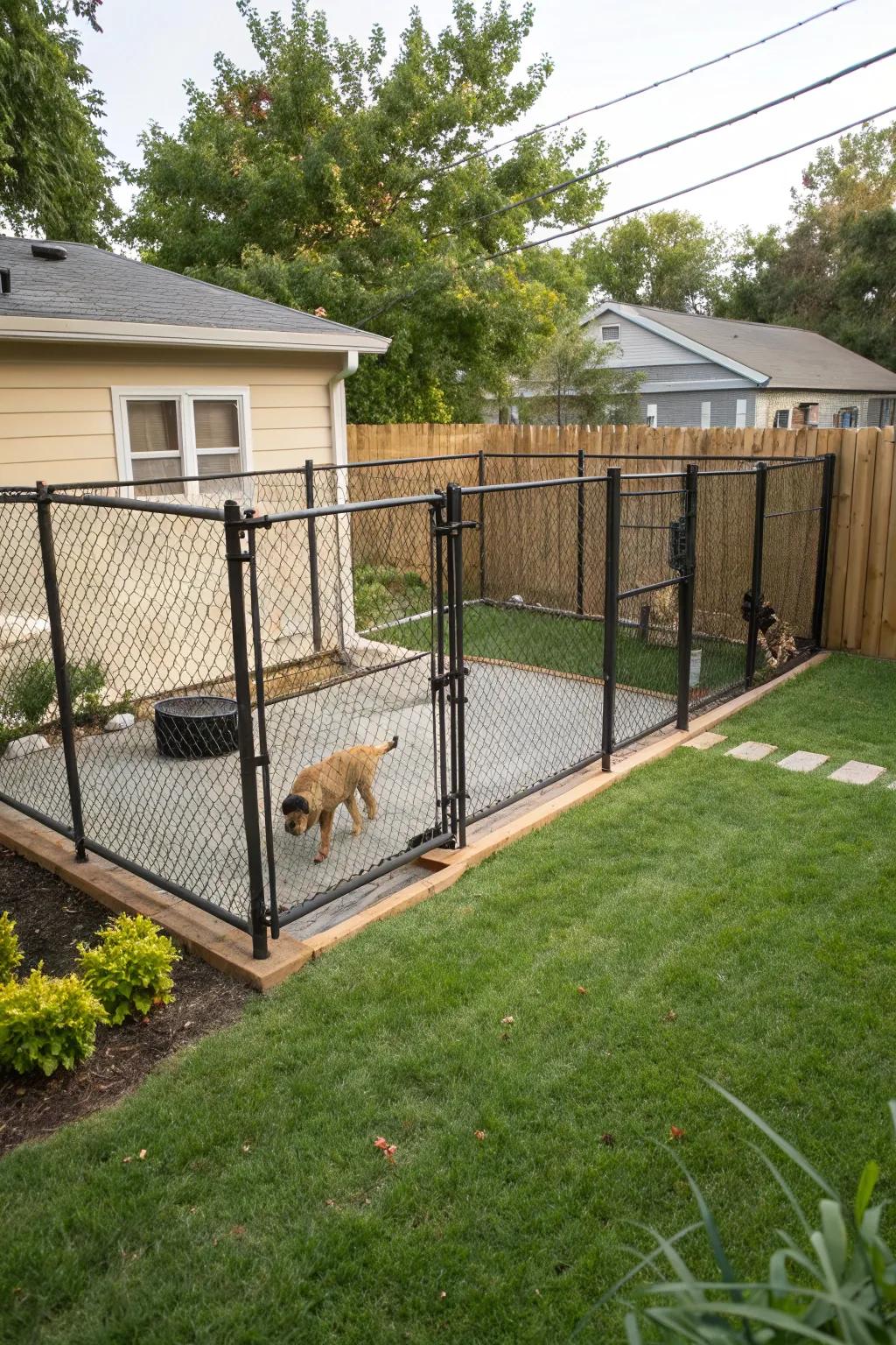Enclosed spaces provide maximum security.