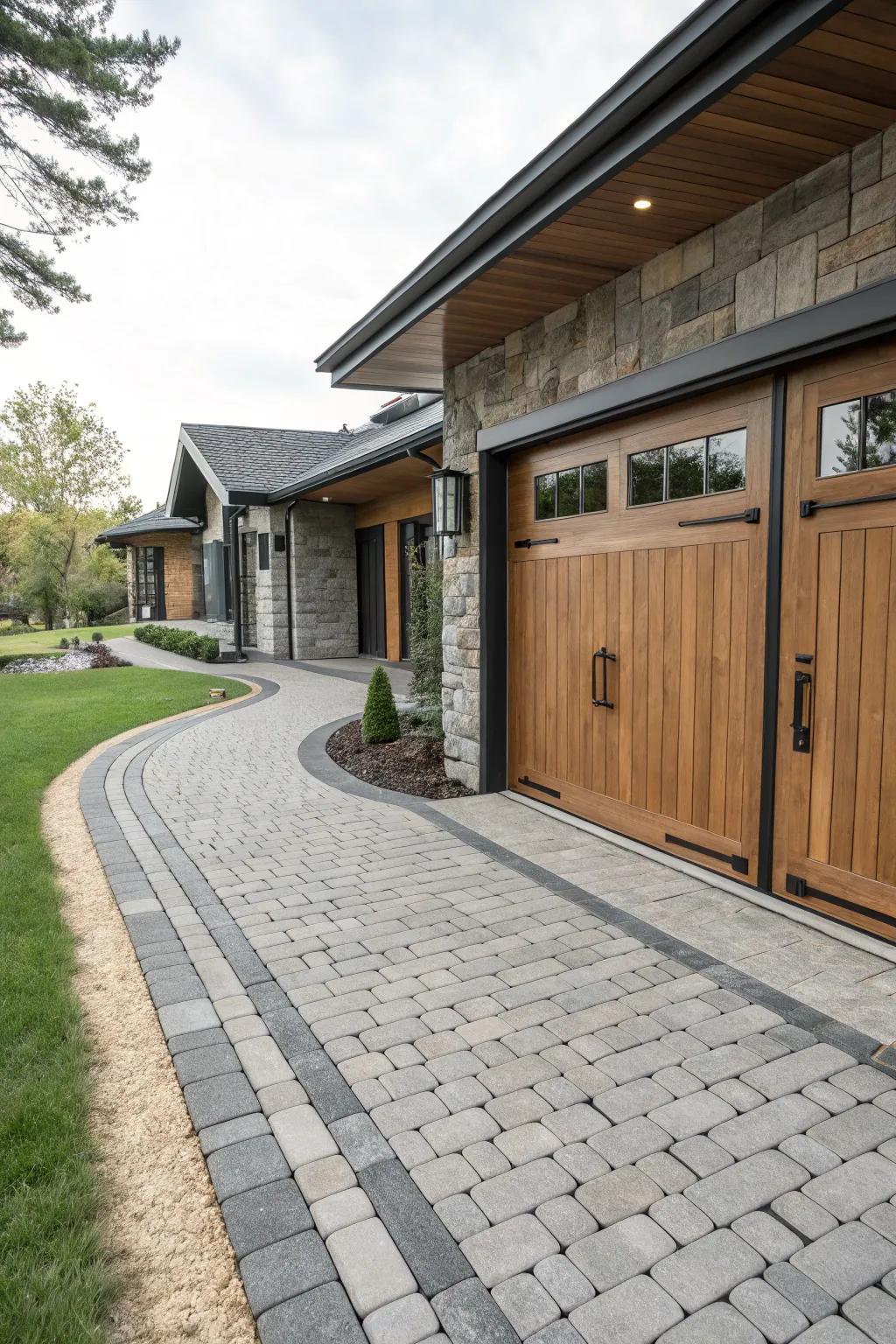 Varied elements inject contrast and modern allure.