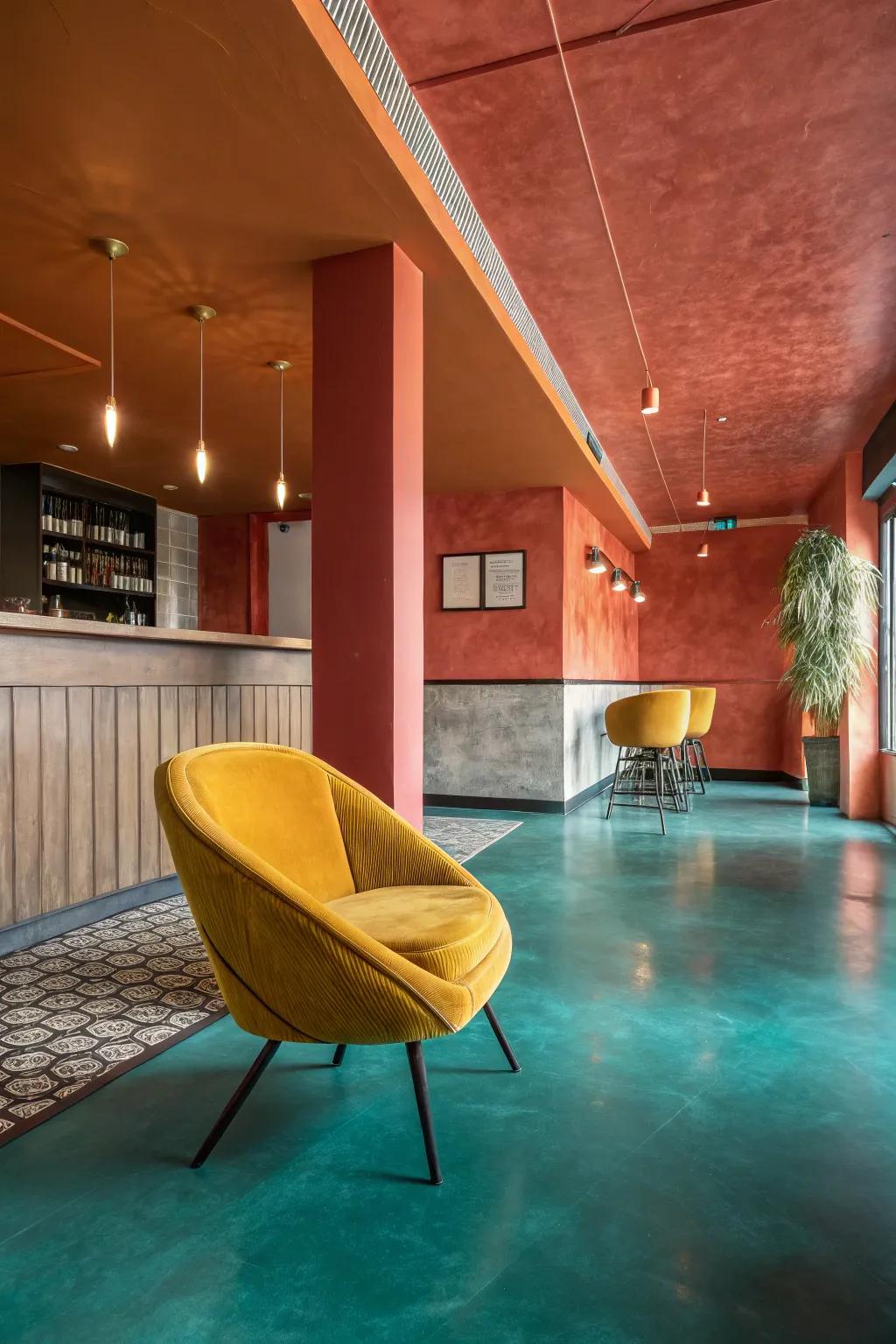 Experience the impact of earth tones in unexpected locations. 🎨 #UniqueDesign #EarthToneMagic #CreativeDecor