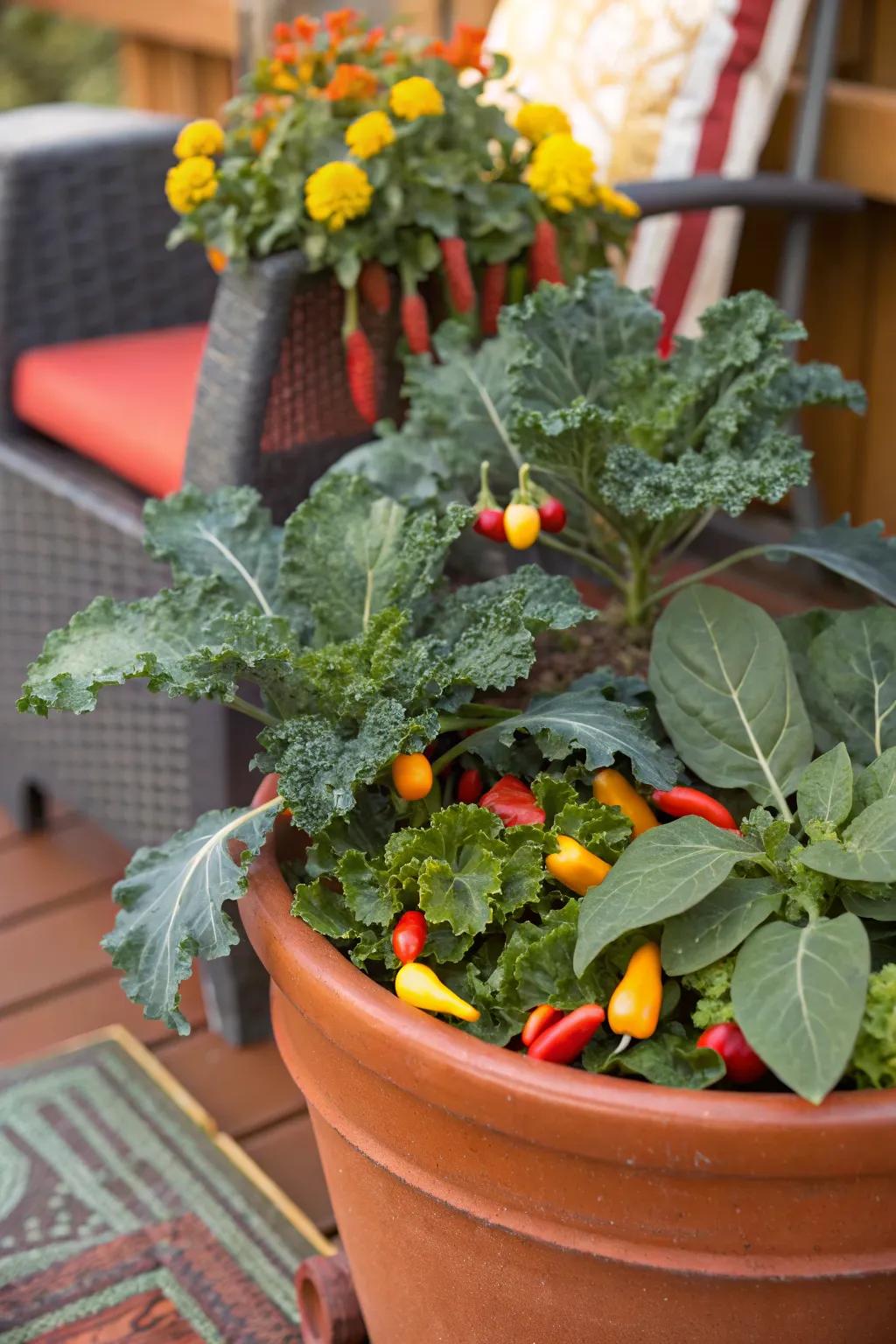 Edible plants inject a functional and conversational angle to your planters.