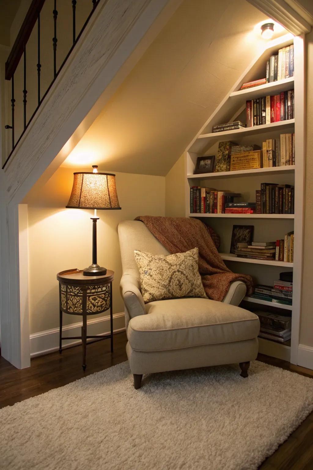 Get drawn in with books in a secret text immersion space.