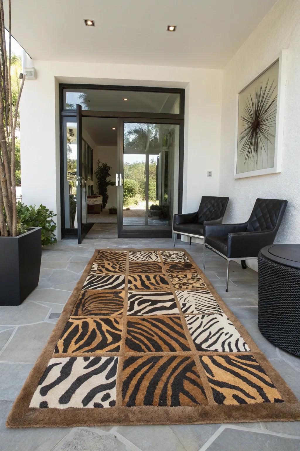 Animal prints add a playful and adventurous touch.