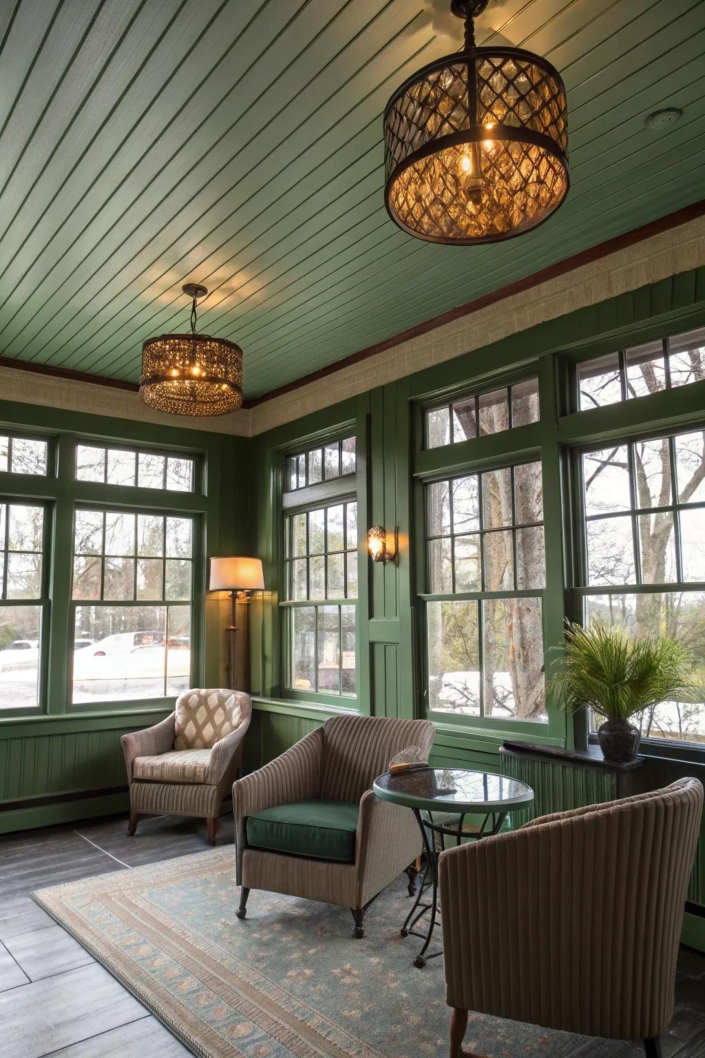 A distinctive ceiling characteristic that seizes consideration.