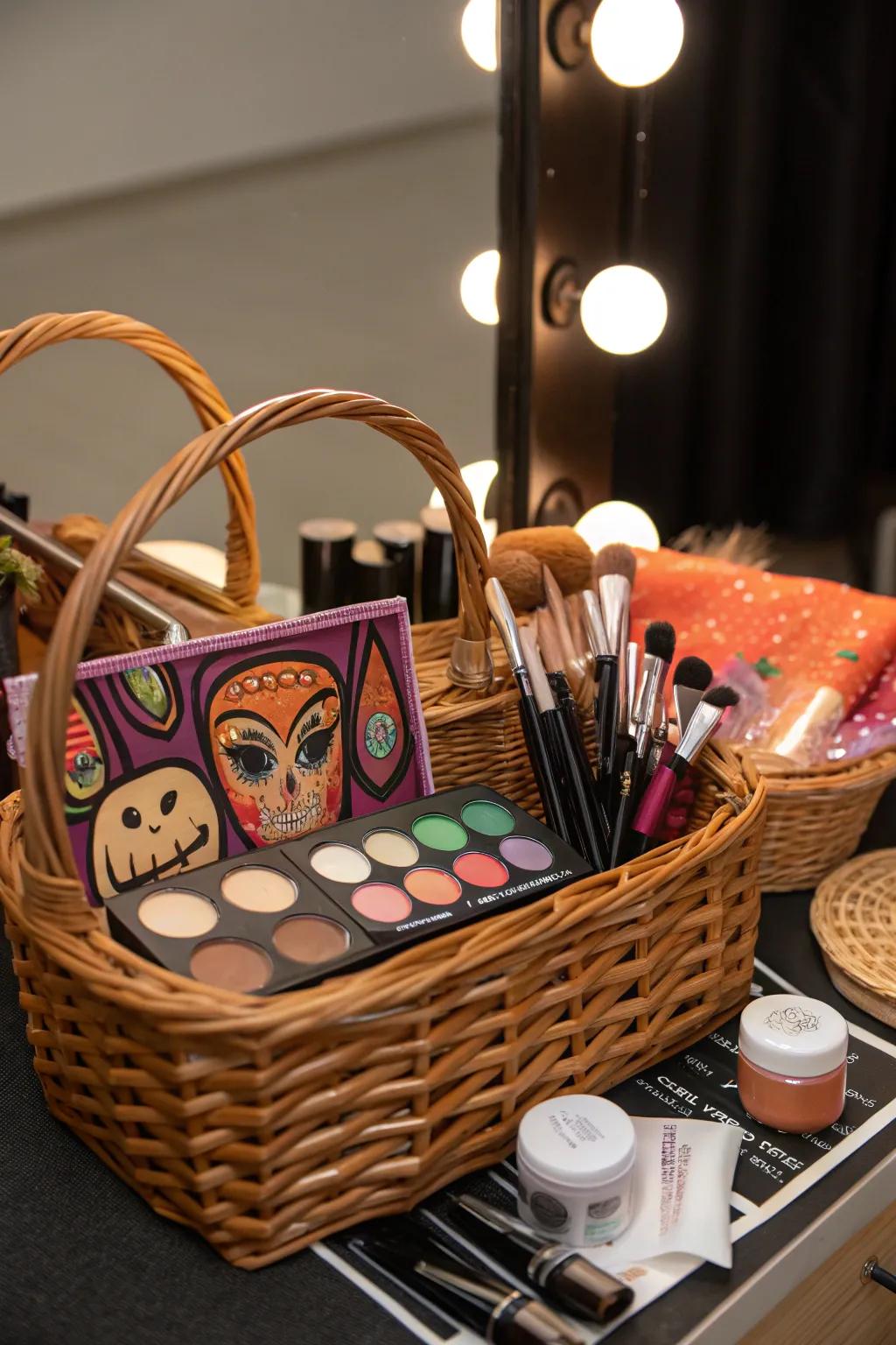 A glamorous beauty set for dramatic Halloween transformations.