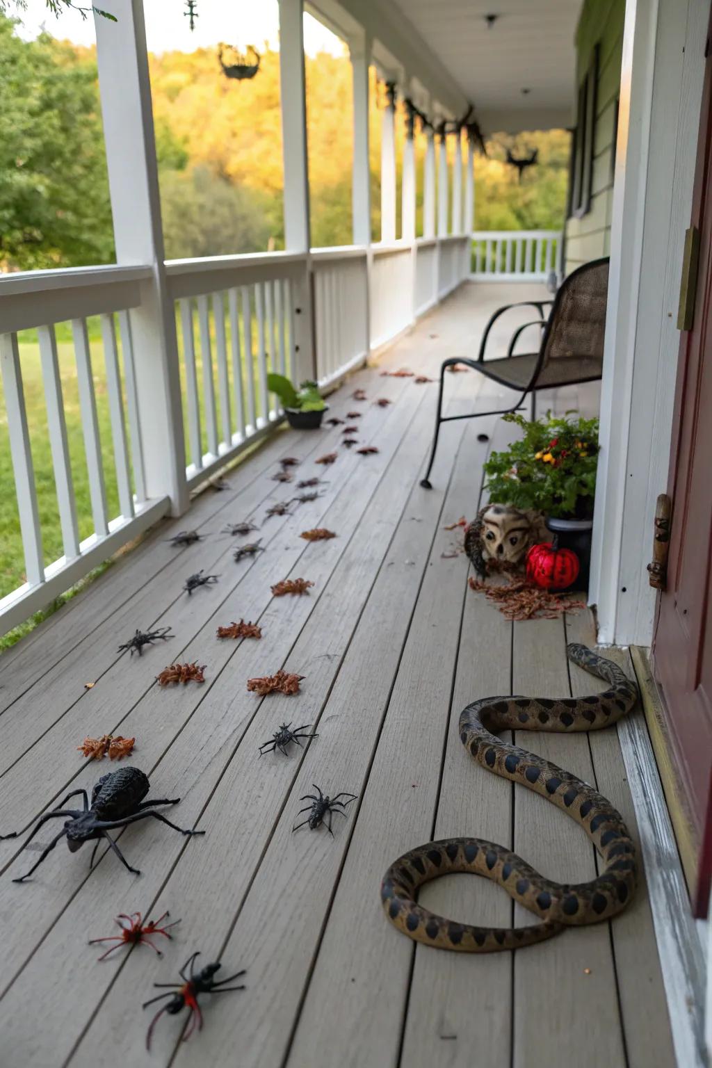 Chilling crawlers append a subtle stratum of fright to your decor.