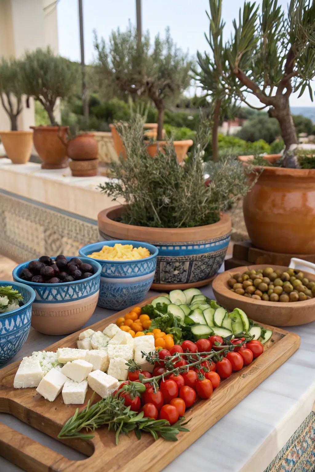 A themed salad bar for a memorable dining experience.