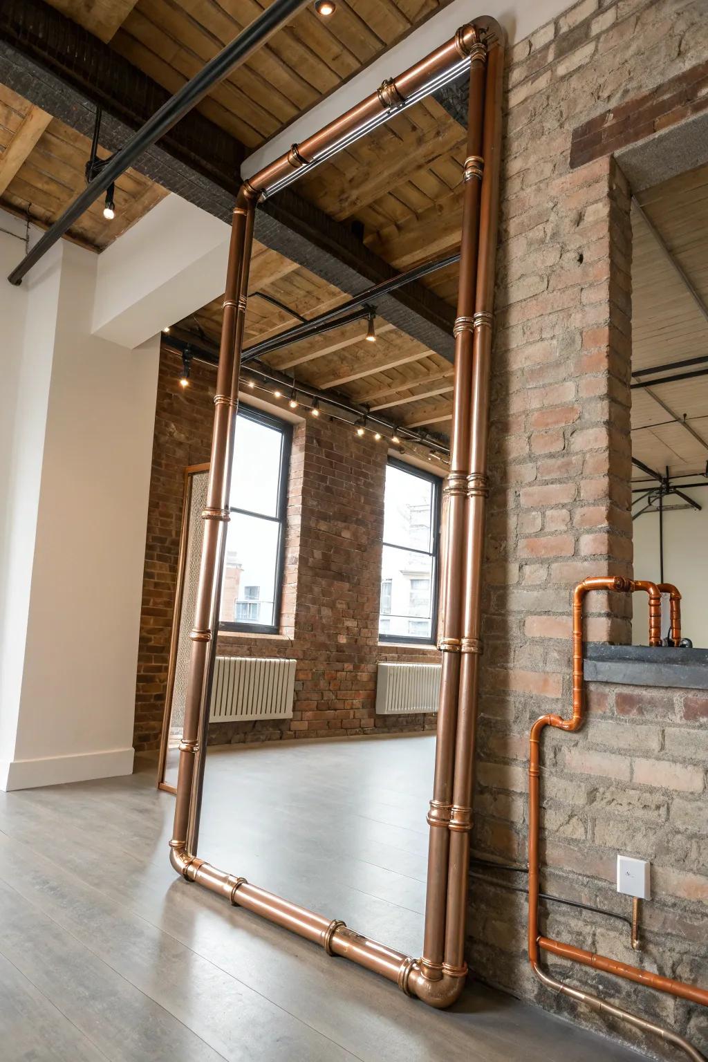 Unanticipated elements akin to copper are apt to infuse a singular deviation into mirror decor.