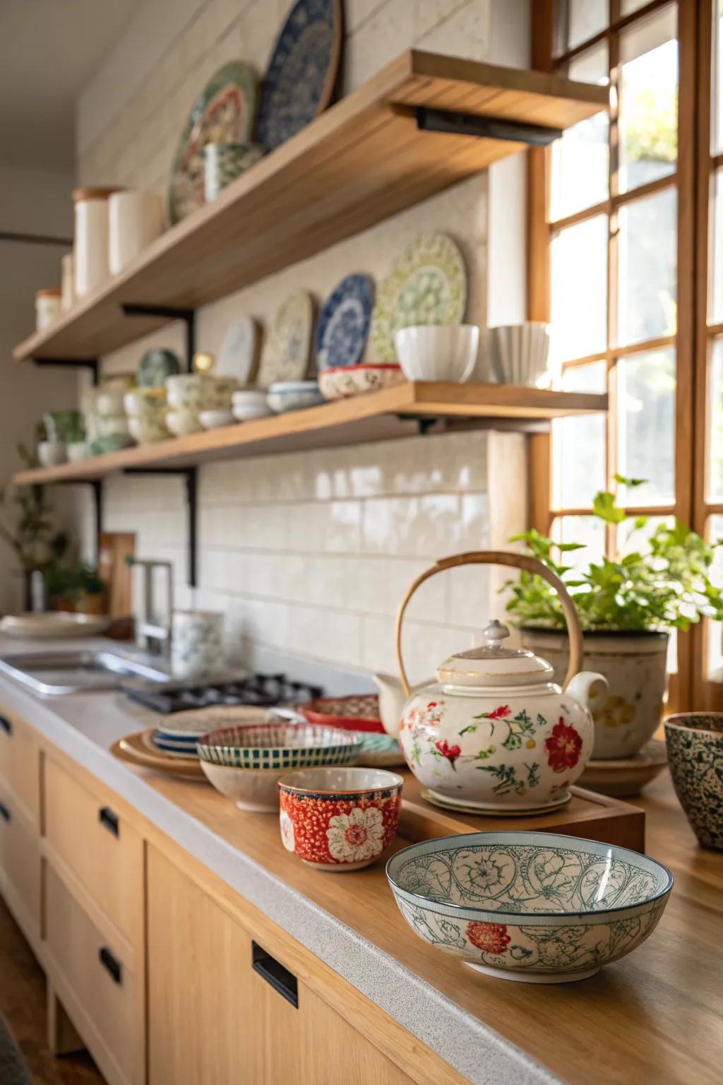 Japanese pieces introduce an artisanal flair.