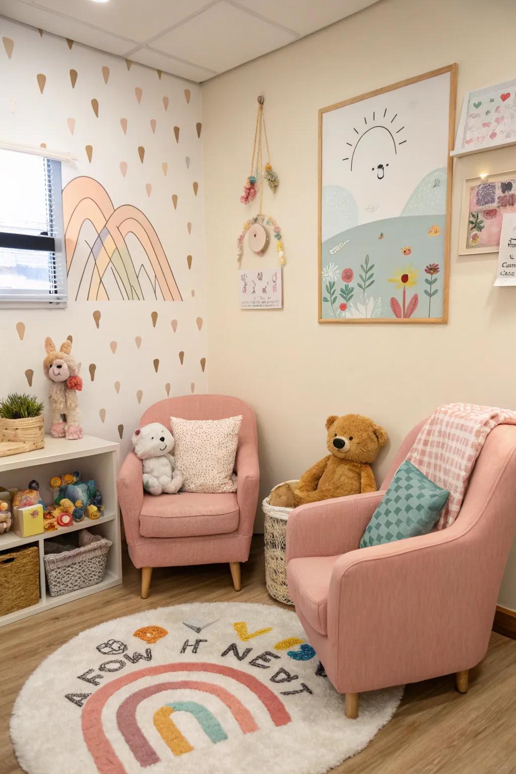 Child-appropriate decorations add warmth and charm.