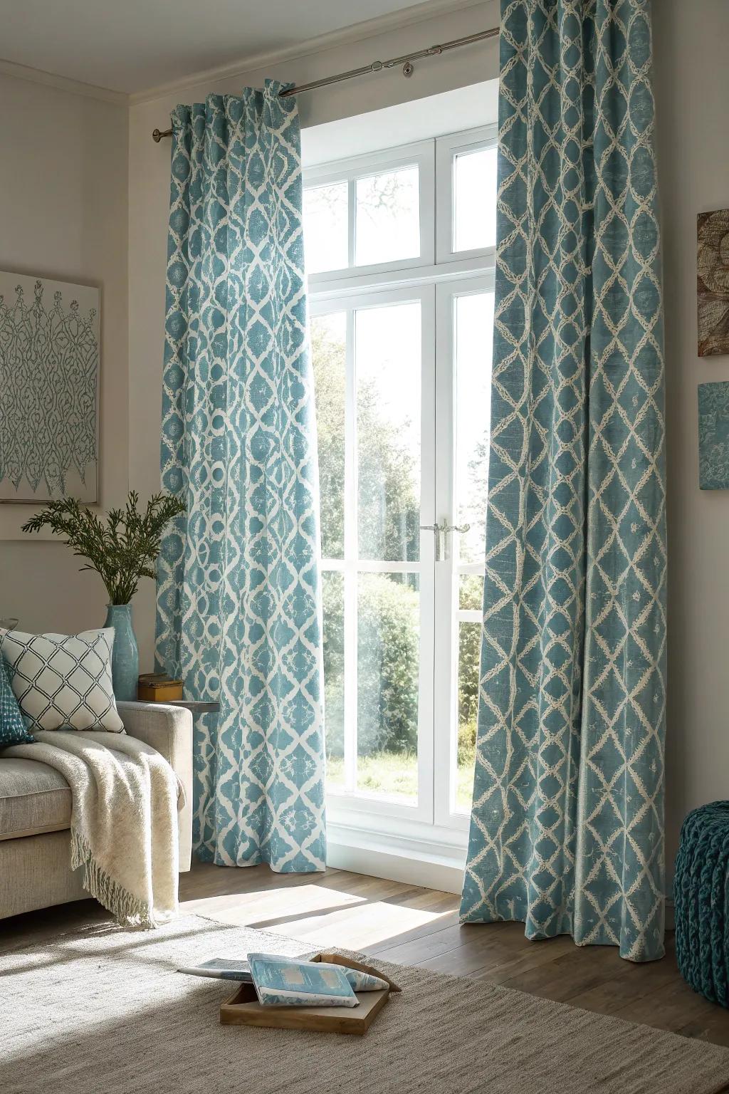 Unconventional patterns enhance a unique twist.