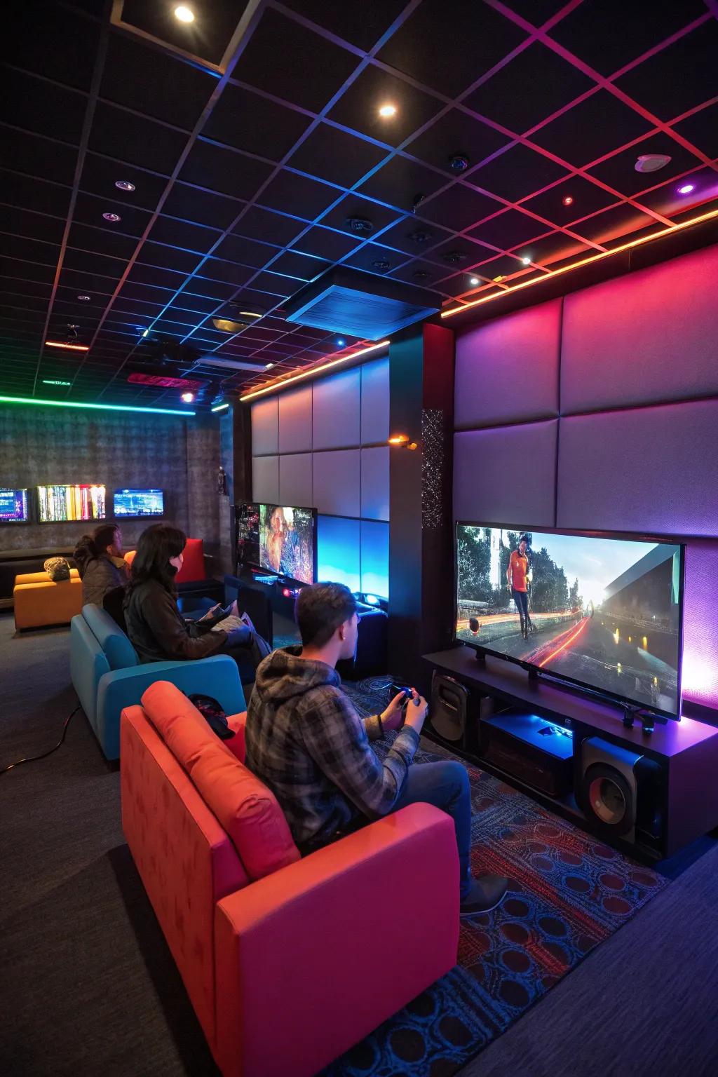 Infuse dynamism through interactive light modules.