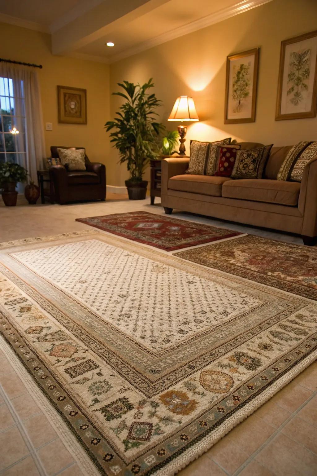 Layering creates depth and visual appeal.