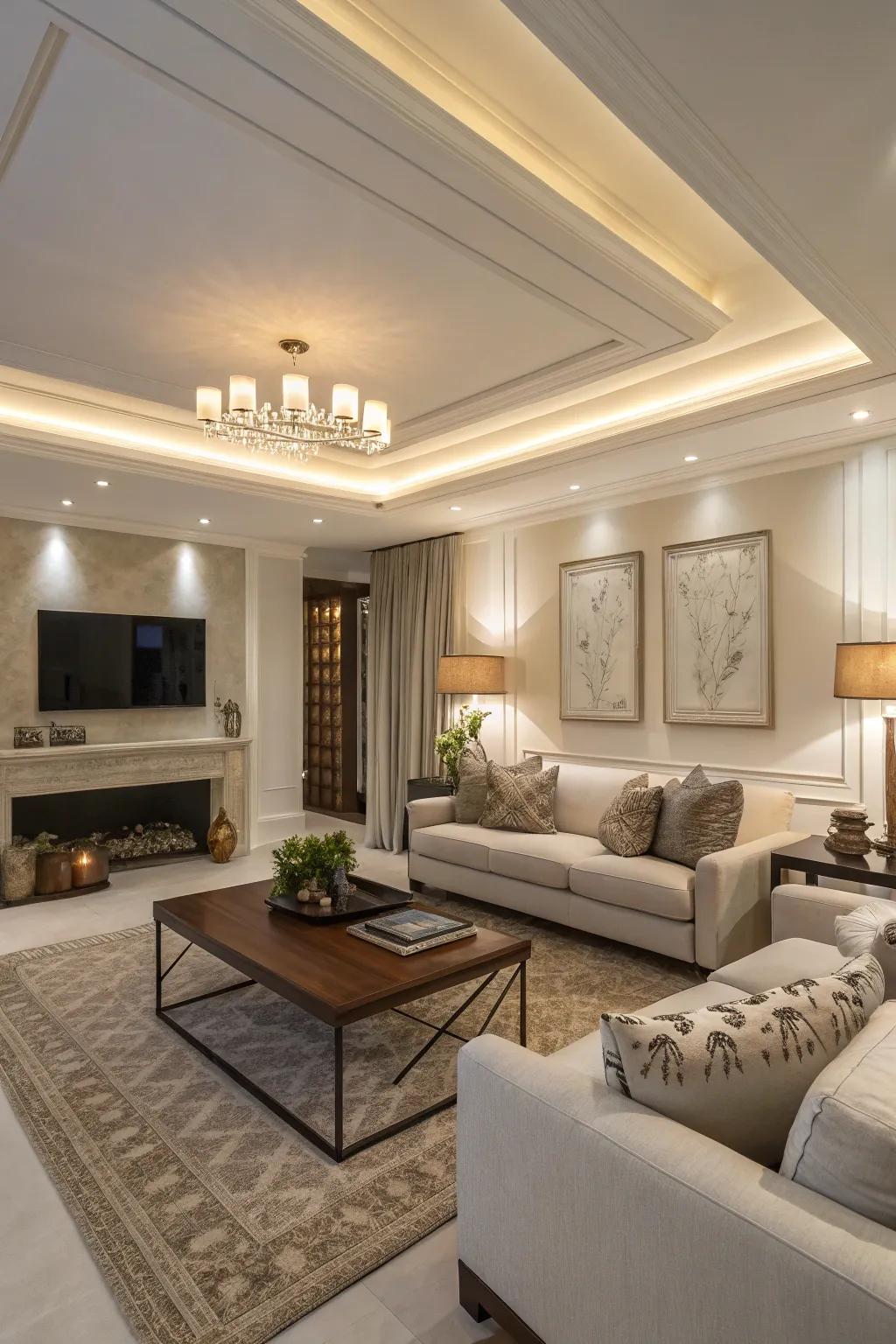 Minimalist lighting preserves your space feeling open and airy.