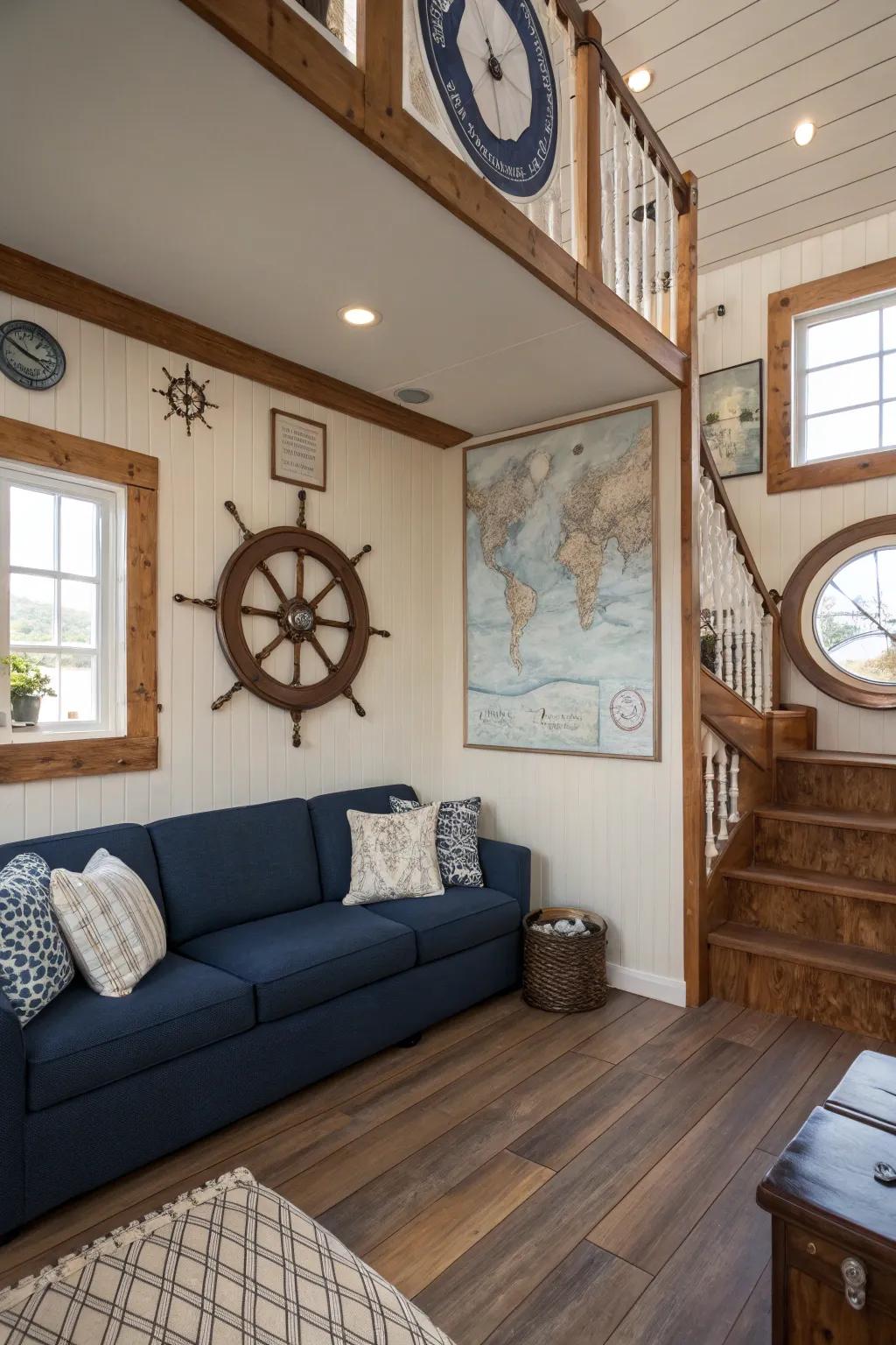 A themed lobby narrating a visual narrative