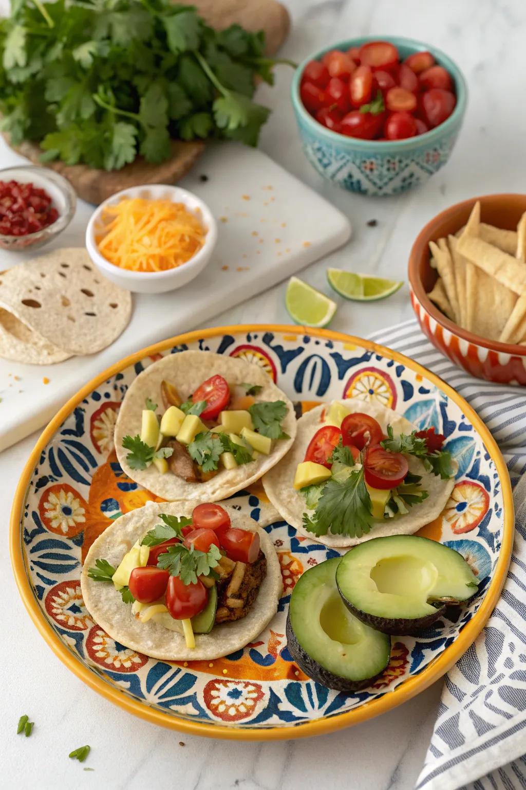 Craft your special feast using a DIY taco component.