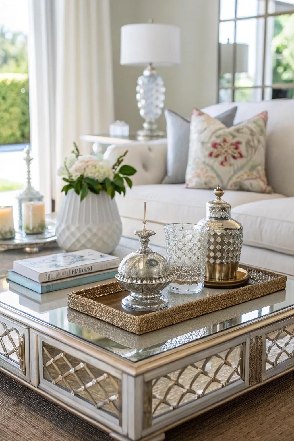 Reflected surfaces improve light and space in your room.