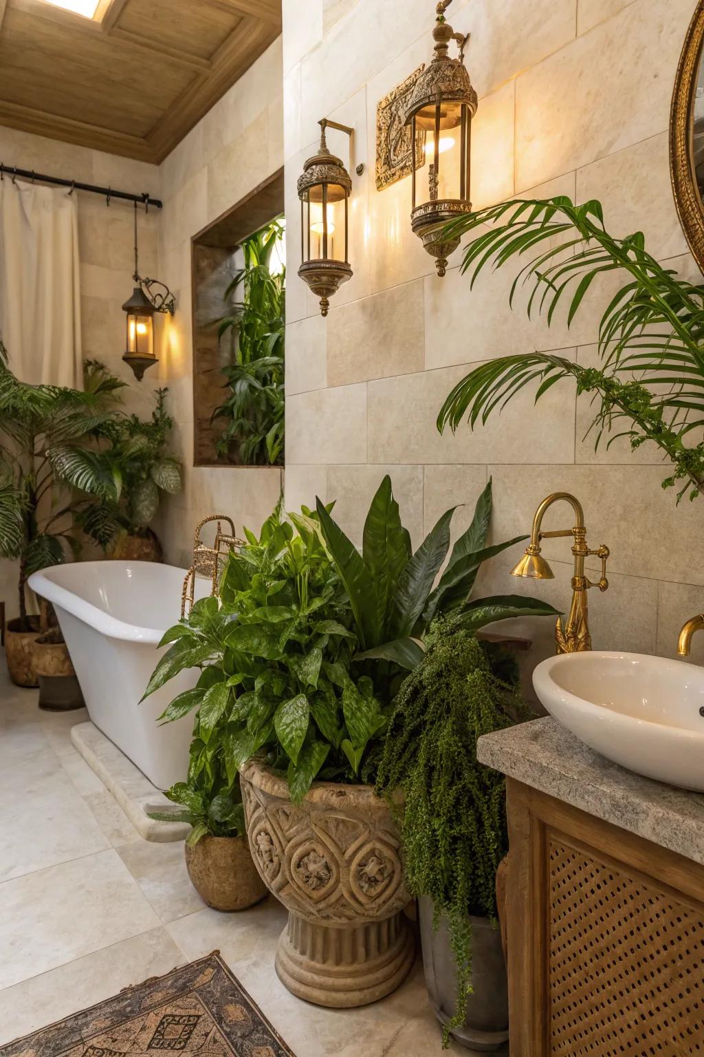Botanical touches that breathe vitality into vintage decor.