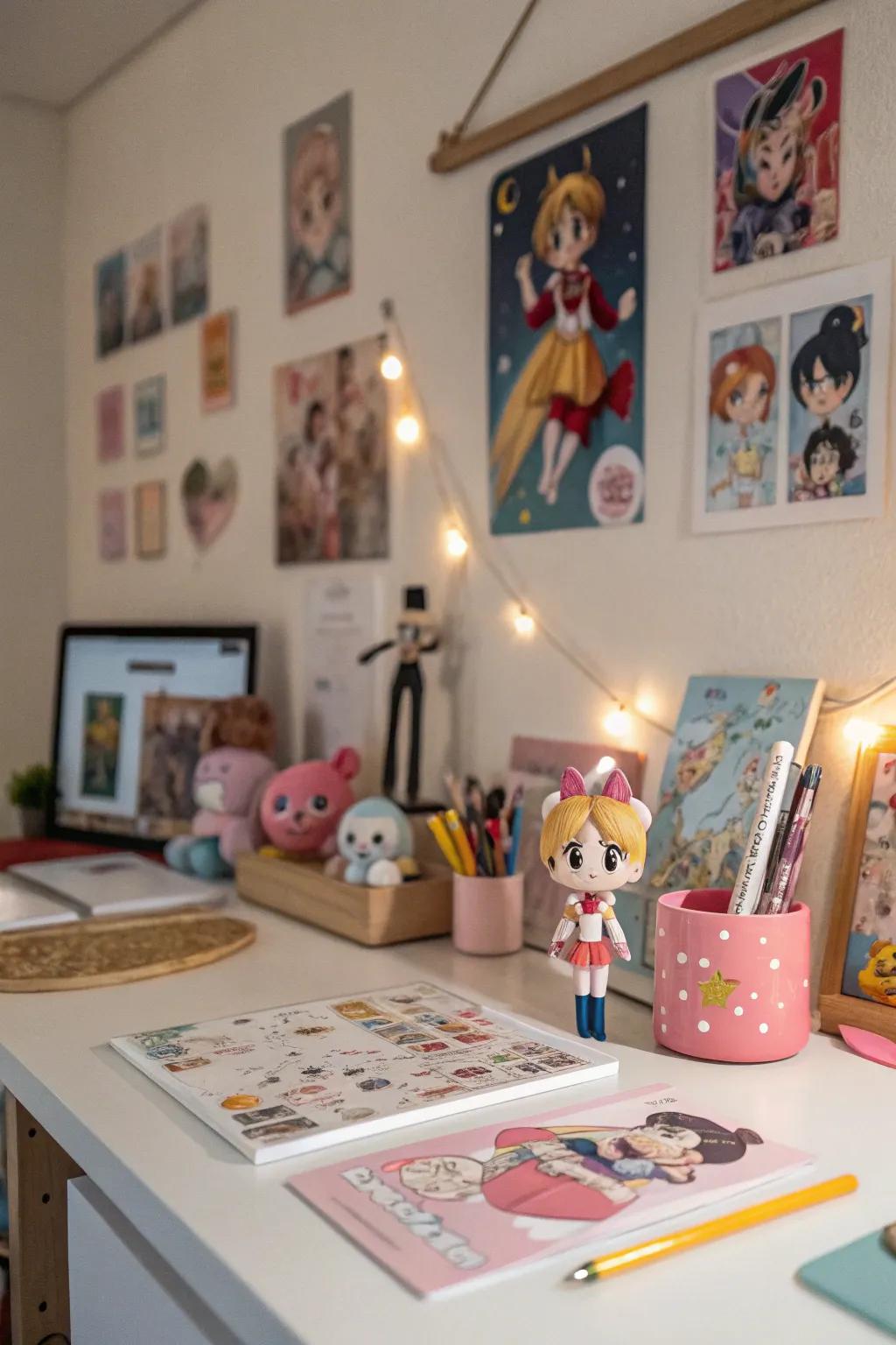 Conclude your chamber through charming anime accessories.