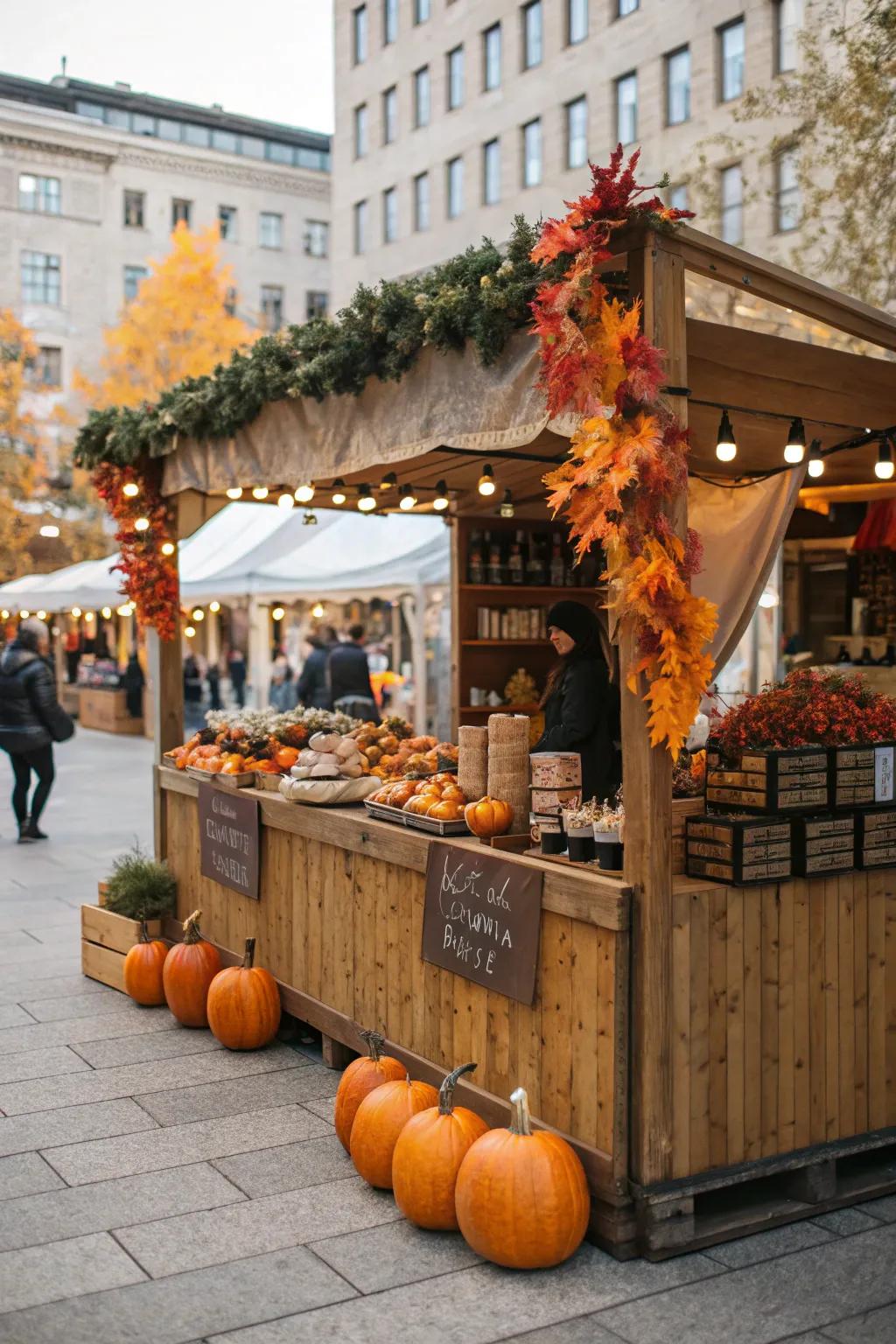 Seasonal decor keeps your booth fresh and relevant to visitors.