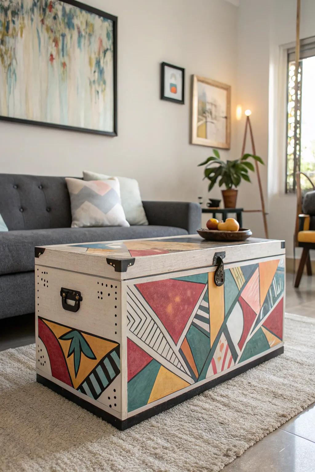 A modern masterpiece with abstract art designs.