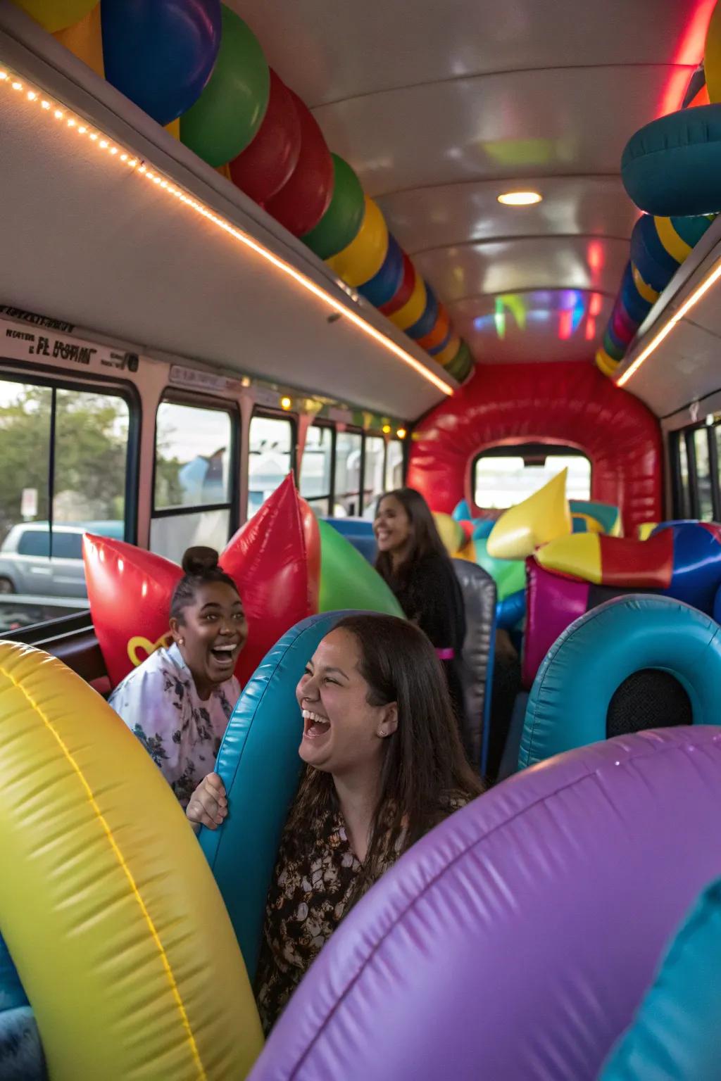 Inflatable configurations inject a playful and unexpected element into the ornamentation.