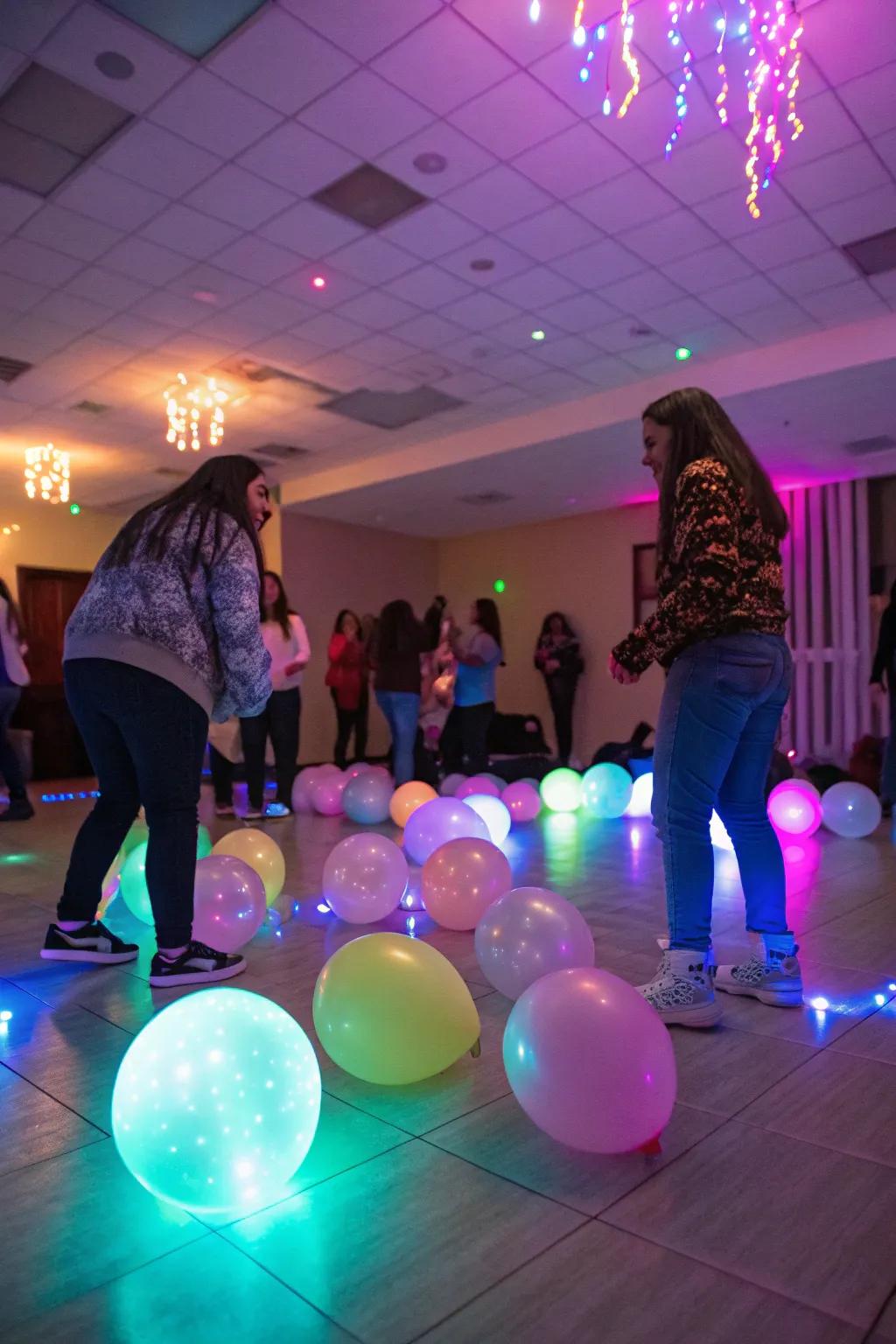 Enhance fun with radiant LED balloons.