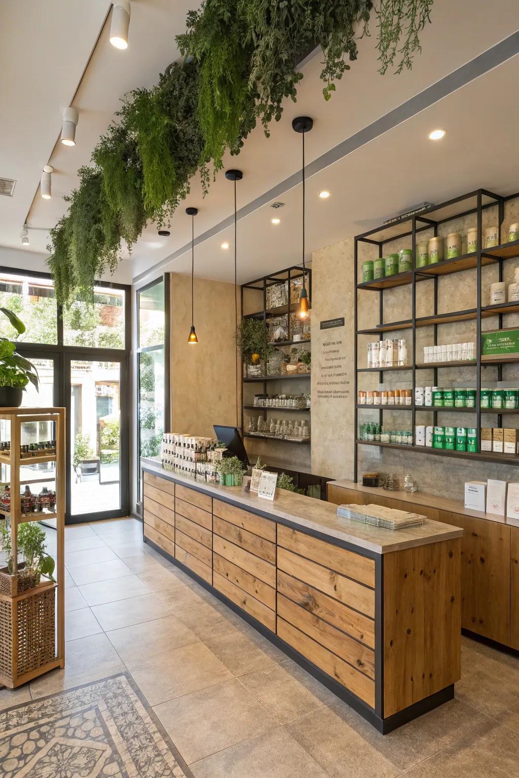 Eco-friendly design for a sustainable pharmacy