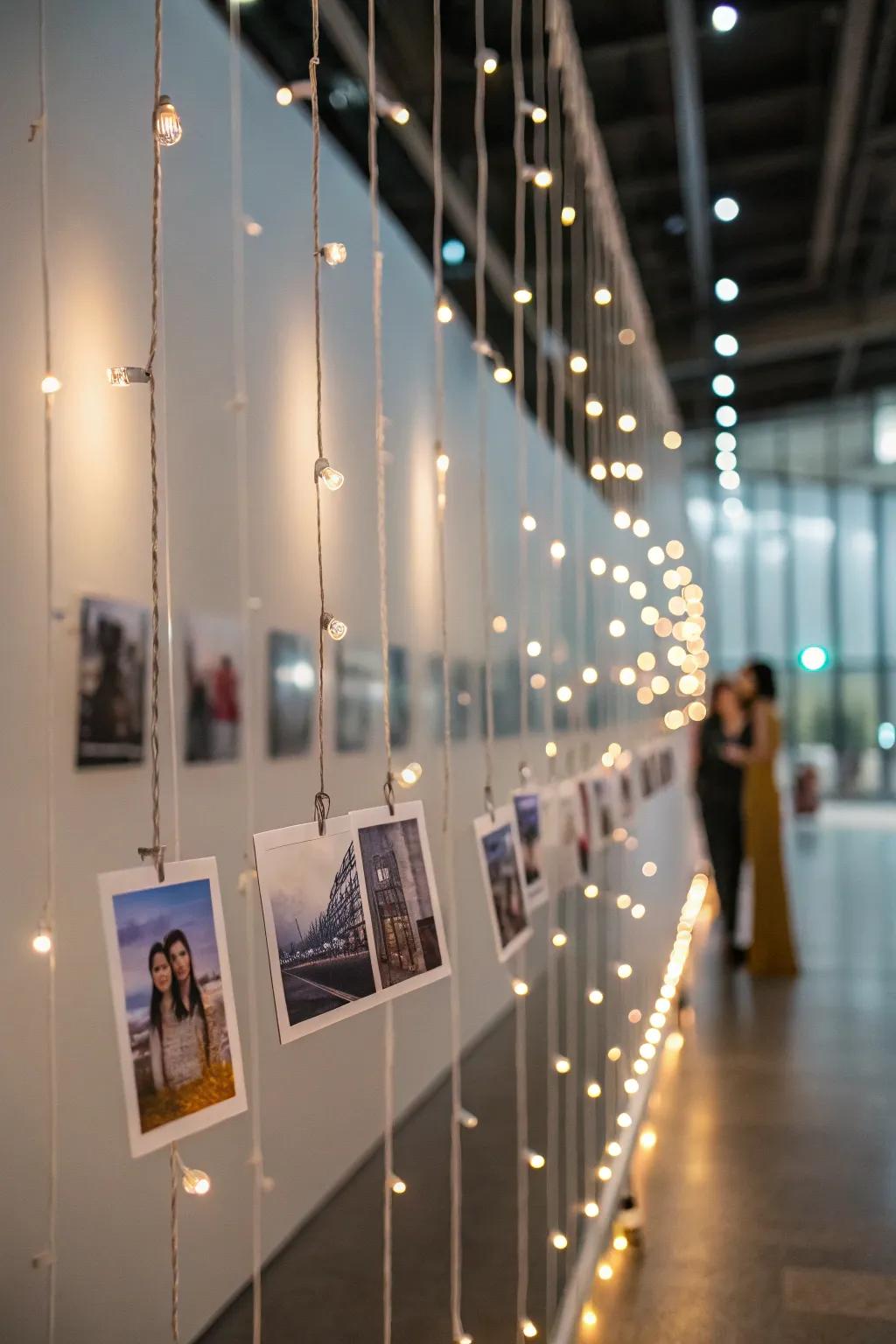 Floating lines and lights fashion a surreal display.