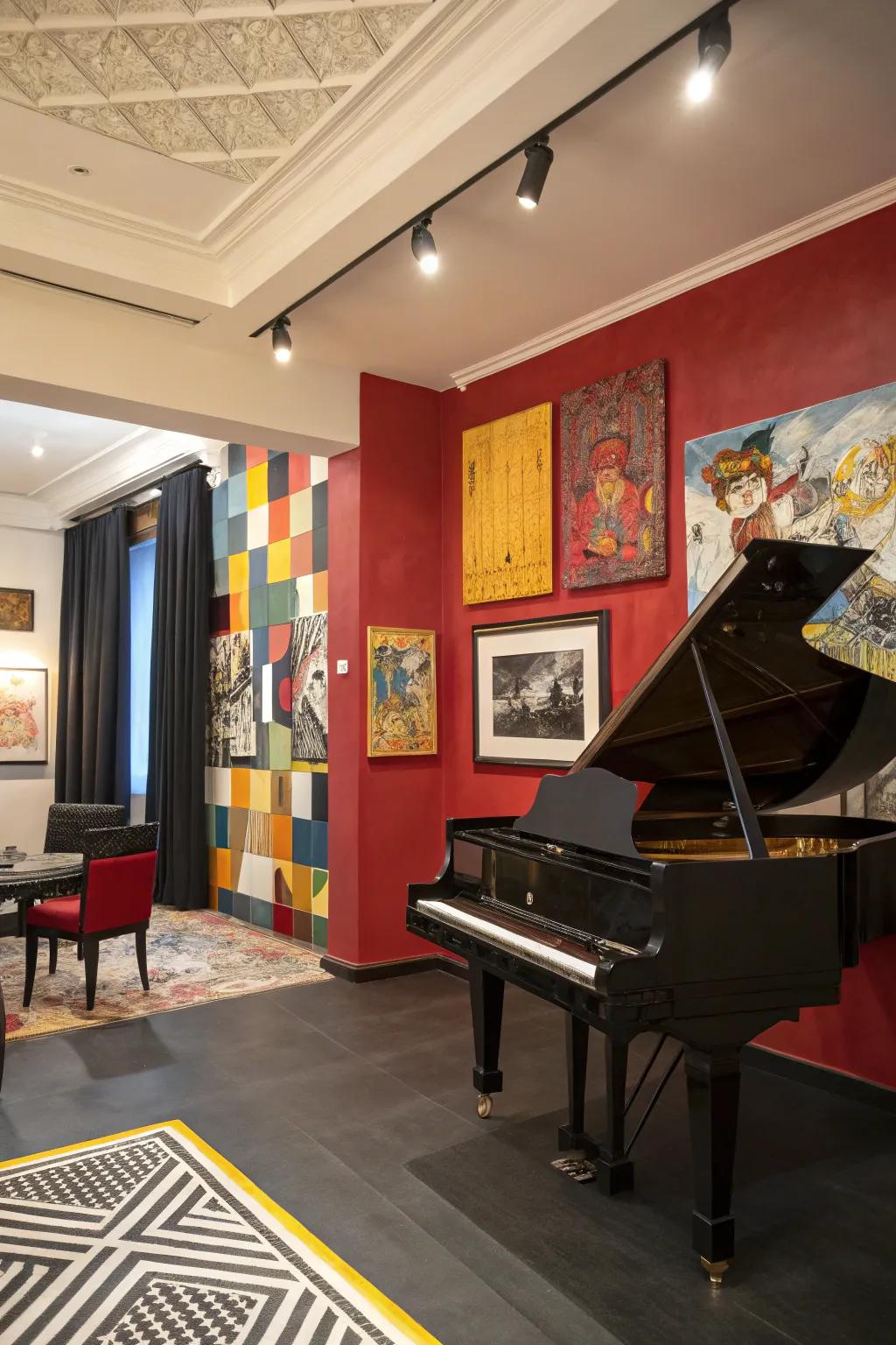 Surprise elements add interest and spark conversation in the room.